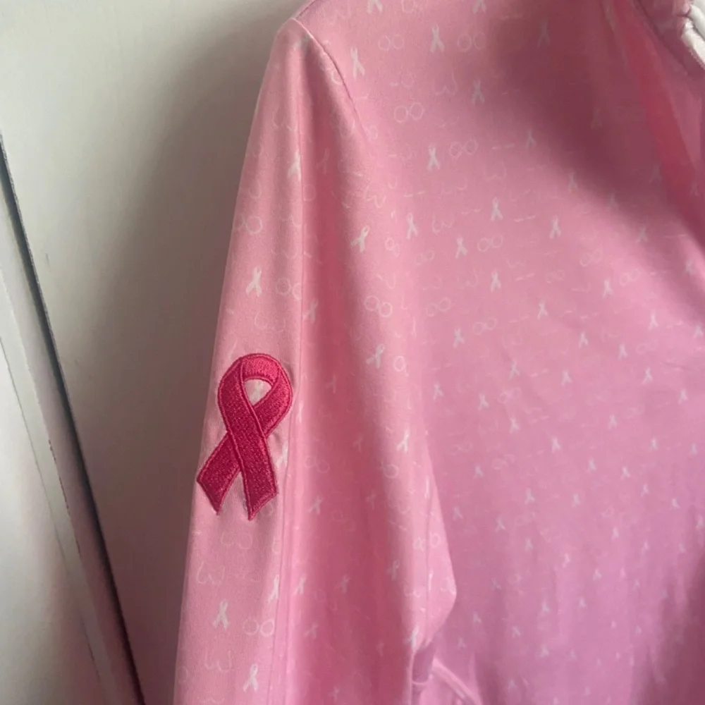 Rhoback quarter zip breast cancer pink women small - Picture 5 of 5